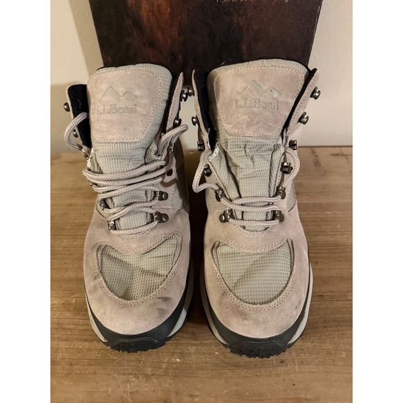 LL Bean Snow Sneakers Mens 11 M Gray Suede PrimaLoft Insulated Hiking Boots MR86 main image 4